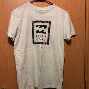Billabong boys size medium Tshirt mint green with logo